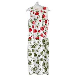 Michael Kors-Michael Kors Collection Pre-Fall 2018 Rose Print Dress-Red
