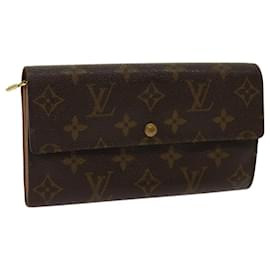 Louis Vuitton-LOUIS VUITTON Pochette con monogramma Porte Monnaie Credit Wallet M61725 auth 69796-Monogramma