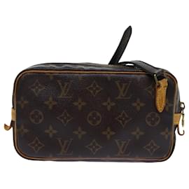 Louis Vuitton-Bolsa de ombro LOUIS VUITTON Monogram Marly Bandouliere M51828 LV Auth ep3918-Monograma