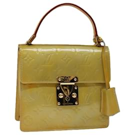 Louis Vuitton-LOUIS VUITTON Monogram Vernis Spring Street Handtasche Gris M91029 LV Auth 69848-Andere