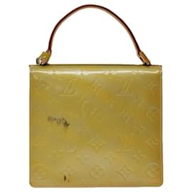 Louis Vuitton-LOUIS VUITTON Monogram Vernis Spring Street Handtasche Gris M91029 LV Auth 69848-Andere