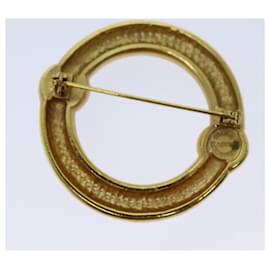 Céline-CELINE Circle Brosche Metall Gold Auth ar11594b-Golden