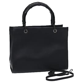 Gucci-Bolsa GUCCI Bamboo Couro 2caminho preto 002 1016 Ep de autenticação3862-Preto