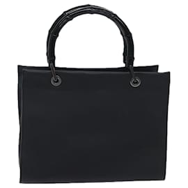 Gucci-Bolsa GUCCI Bamboo Couro 2caminho preto 002 1016 Ep de autenticação3862-Preto