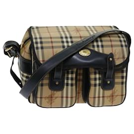 Autre Marque-Burberrys Nova Check Shoulder Bag PVC Beige Auth bs13226-Beige