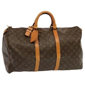 Louis Vuitton-Louis Vuitton-Monogramm Keepall 50 Boston Bag M.41426 LV Auth 69767-Monogramm