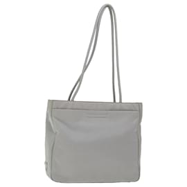 Prada-PRADA Tote Bag Nylon Gray Auth ep3867-Grey