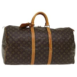 Louis Vuitton-Louis Vuitton-Monogramm Keepall 55 Boston Bag M.41424 LV Auth 69491-Monogramm