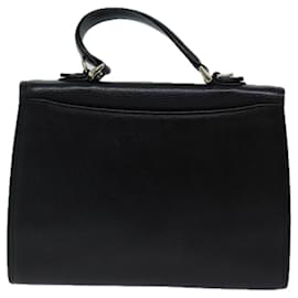 Autre Marque-Burberrys Hand Bag Leather 2way Black Auth bs13252-Black