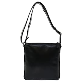 Bally-BALLY Shoulder Bag Leather Black Auth bs13347-Black