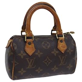 Louis Vuitton-LOUIS VUITTON Monogram Mini Speedy Hand Bag M41534 LV Auth bs13321-Monogram