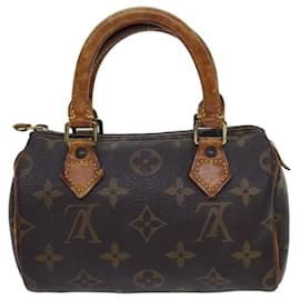 Louis Vuitton-LOUIS VUITTON Monogram Mini Speedy Hand Bag M41534 LV Auth bs13321-Monogram