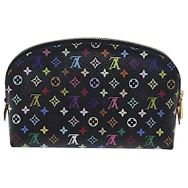 Louis Vuitton-Pochette multicolore con monogramma LOUIS VUITTON Pochette M47355 LV Auth yk11459-Nero