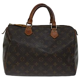 Louis Vuitton-Louis Vuitton Monogram Speedy 30 Hand Bag M41526 LV Auth 68878-Monogram