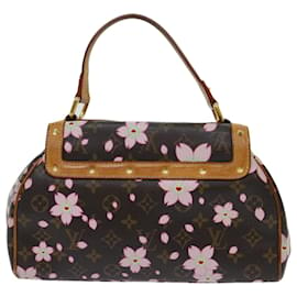 Louis Vuitton-LOUIS VUITTON Monogram Cherry Blossom Sac Retro PM Hand Bag M92012 auth 69900-Monogram