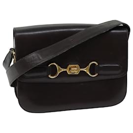 Céline-CELINE Shoulder Bag Leather Brown Auth ar11623b-Brown