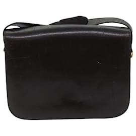 Céline-CELINE Shoulder Bag Leather Brown Auth ar11623b-Brown