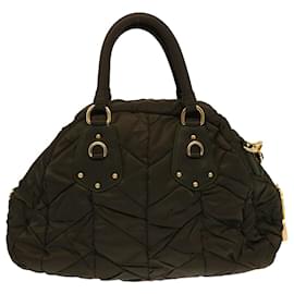 Prada-Prada Hand Bag Nylon 2way Khaki Auth 69944-Khaki