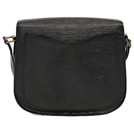 Louis Vuitton-LOUIS VUITTON Epi Saint Cloud GM Shoulder Bag Black M52192 LV Auth 70022-Black
