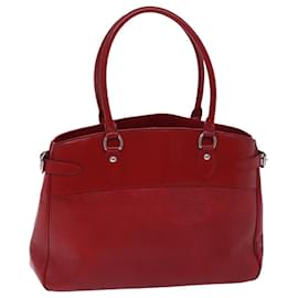 Louis Vuitton-Bolsa de mão LOUIS VUITTON Epi Passy GM vermelha M59252 LV Auth bs13221-Vermelho