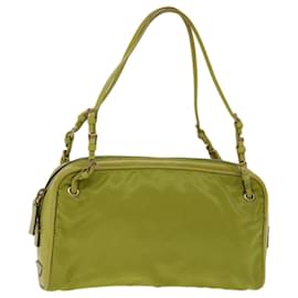 Prada-PRADA Hand Bag Nylon Green Auth ar11658b-Green