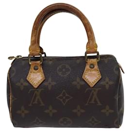 Louis Vuitton-LOUIS VUITTON Monogram Mini Speedy Hand Bag M41534 LV Auth bs13123-Monogram