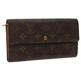 Louis Vuitton-LOUIS VUITTON Pochette con monogramma Porte Monnaie Credit Wallet M61725 auth 69794-Monogramma