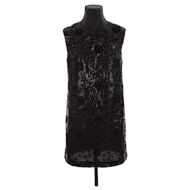 The Kooples-Abito nero con paillettes-Nero