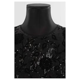 The Kooples-Abito nero con paillettes-Nero