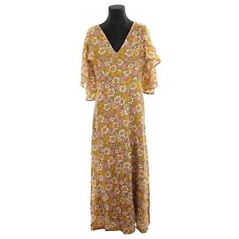 Antik Batik vestido de algodón Multicolor