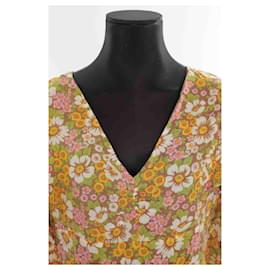 Antik Batik-vestido de algodón-Multicolor