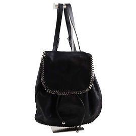 Stella Mc Cartney Mochila de couro vegetal Preto