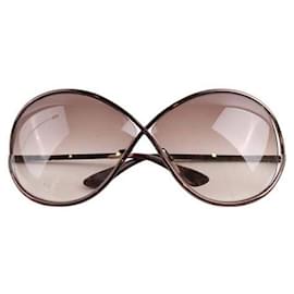 Tom Ford-Óculos de sol castanhos-Marrom