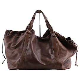 Gerard Darel-Leather Travel Bag-Brown
