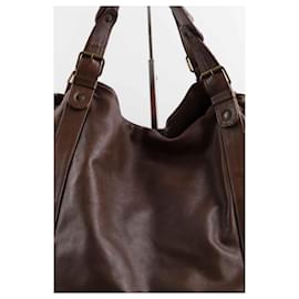 Gerard Darel-Leather Travel Bag-Brown