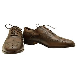 Scarpe eleganti TOD's in pelle marrone con lacci, taglia 8 US, 42 EU, mai indossate. Marrone