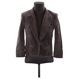 Isabel Marant-Blazer de veludo-Marrom