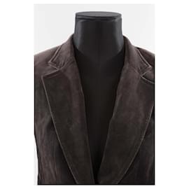 Isabel Marant-Blazer de veludo-Marrom