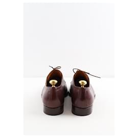 Hermès-leather lace-ups-Brown