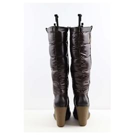 Moncler-brown boots-Brown