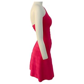 Autre Marque-Herve Leger rosa brillante una spalla abito Sydney-Rosa