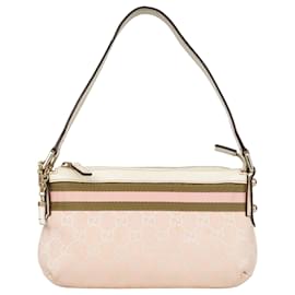 Gucci-Bolso de hombro tipo pochette con monograma GG de Gucci-Rosa