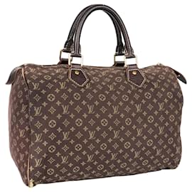Louis Vuitton-Louis Vuitton Brown Mini Lin Speedy 30 handbag-Brown