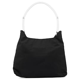 Prada-PRADA Shoulder bags Plastic Black Tessuto-Black