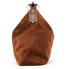 Gucci-GUCCI Shoulder bags suede Brown Horsebit 1955-Brown
