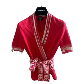 Cardigan Chanel Paris-Deauville 2019 en cachemire corail Corail