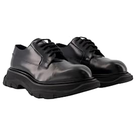 Alexander Mcqueen-Treadslick Loafers - Alexander McQueen - Leather - Black-Black