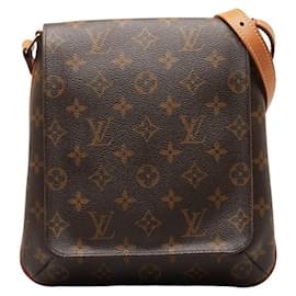 Louis Vuitton-Louis Vuitton Monogram Musette Salsa Bolso de hombro de lona con correa larga M51387 en buen estado-Otro