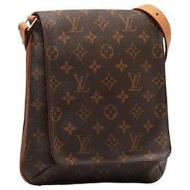 Louis Vuitton-Louis Vuitton Monogram Musette Salsa Long Strap Canvas Shoulder Bag M51387 in Good condition-Brown