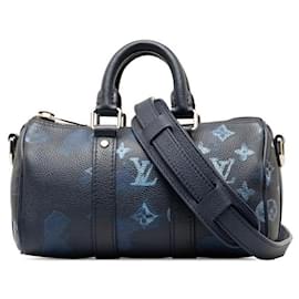 Louis Vuitton-Louis Vuitton Monogram Aquarelle Keepall Bandouliere XS Sac de voyage en toile M57844 en bon état-Autre